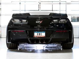 Chevrolet Corvette Z51 Performance Exhaust - Rear - AWE Tuning - Touring Edition Axle-Back with 180 Technology - Black - `14-`16